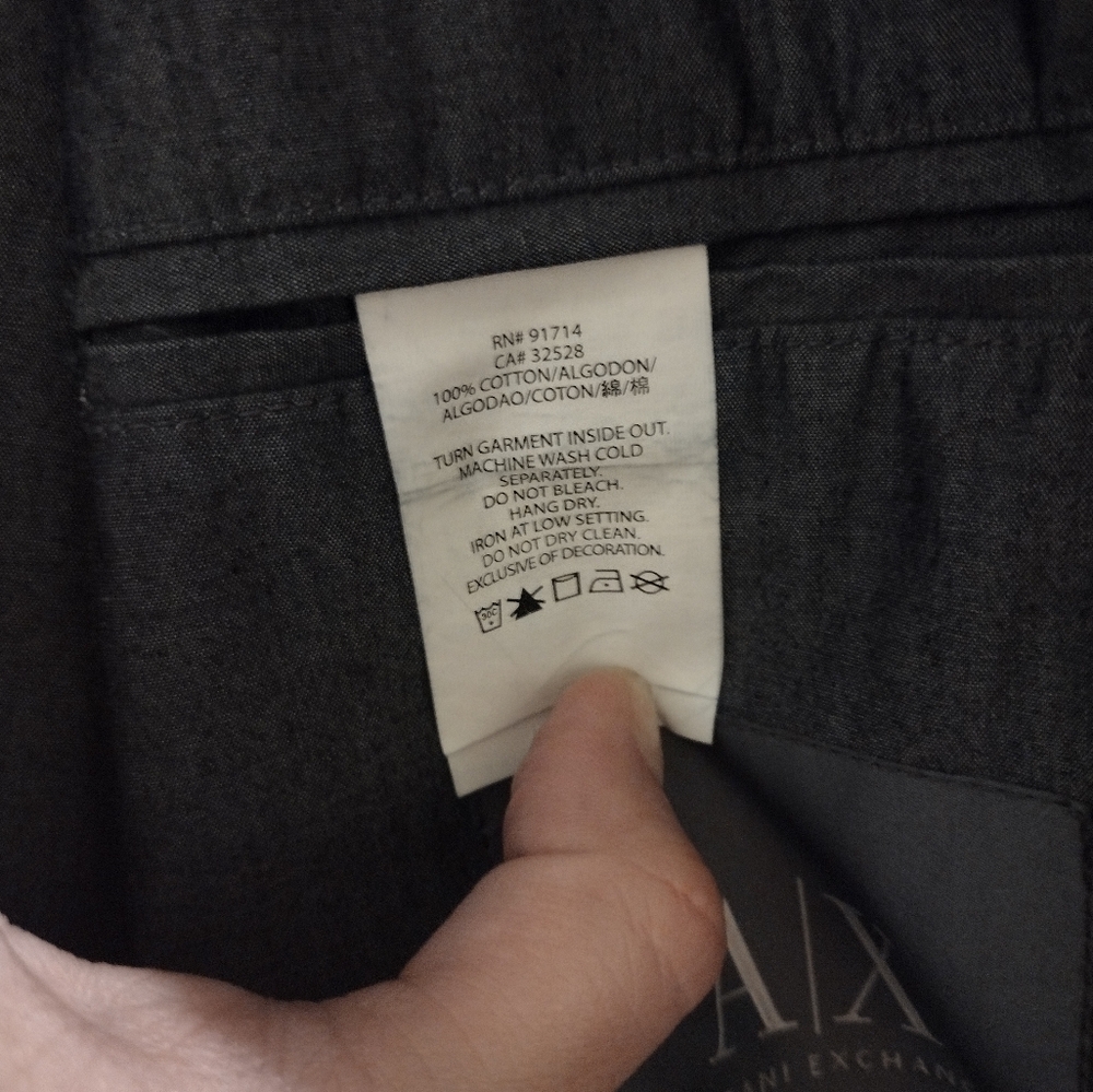 Armani Exchange Men's Charcoal Jacket (L) - Picture 10 of 11